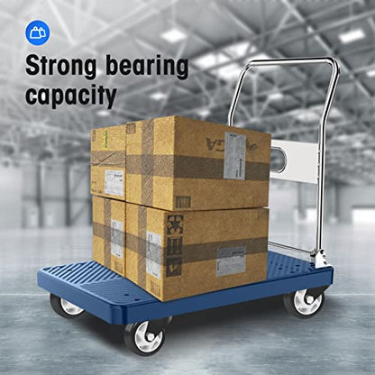 4" Swivel Plate Casters, 1200Lbs Capacity with Brake - color: Black, size: 4 Inch