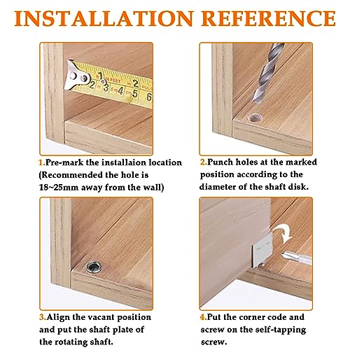 2 Sets Pivot Hinges Silver Heavy Duty Concealed Shaft Door Hinges - color: Silver