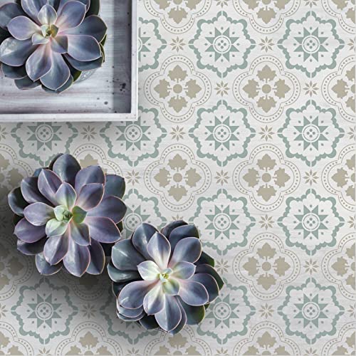 GSS Designs Reusable Tile Stencils 12x12Inch Laser Cut Painting Stencils for Floor Wall Tile Fabric Furniture Floor Stencils for Painting Floors Patio Stencil for Concrete - style: Style 2