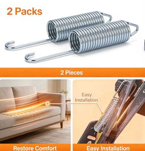 4-1/2" Recliner Sofa Chair Mechanism Tension Spring, Recliner springs, 2PCS