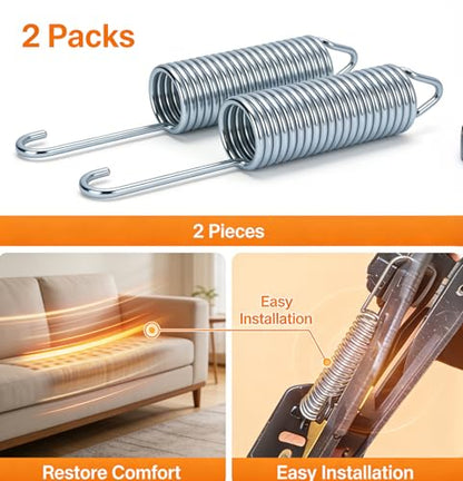 4-1/2" Recliner Sofa Chair Mechanism Tension Spring, Recliner springs, 2PCS