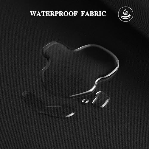 600D Outdoor Upholstery Fabric 58” W Waterproof Canvas Fabric by The Yard - color: Black, size: 8 yard