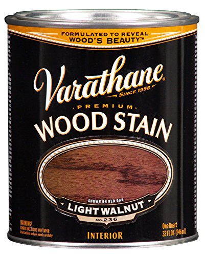 Varathane 211719H-2PK Premium Wood Stain, Quart, Light Walnut, 2 Pack - color: Light Walnut