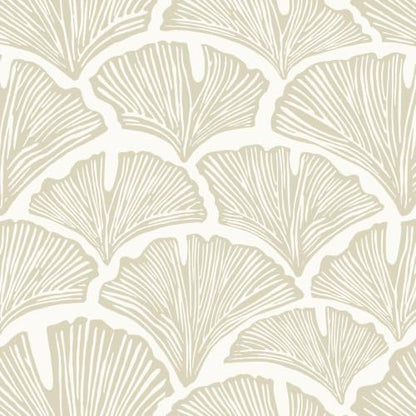 Peel and Stick Wallpaper for Bedroom Khaki&Beige Leaf Self-Adhesive - color: Khaki and Beige, size: 17.3" x 78.7"