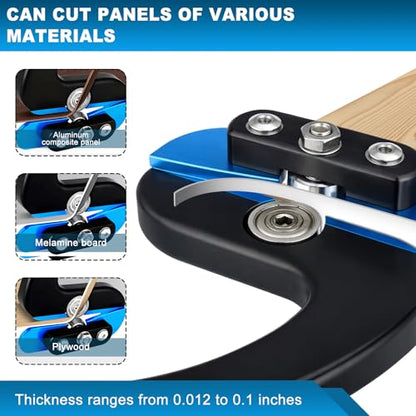 Edge Banding Trimmer Dual Offset Bearings with Roller Edge Banding Cutter for Precision Trim and Ergonomic Grip Woodworking Trimmer for Box PVC ACP Melamine Vinyl Laminate Facing