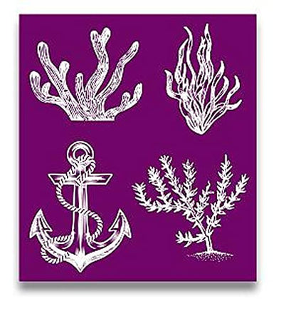 Dixie Belle Paint Company Silkscreen Stencil - Nautical 8� x 9� - 3 Pack - style: Nautical