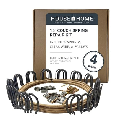 House2Home Sofa Spring Repair Kit, 15" Couch Fix Set - size: 15" 4-pack