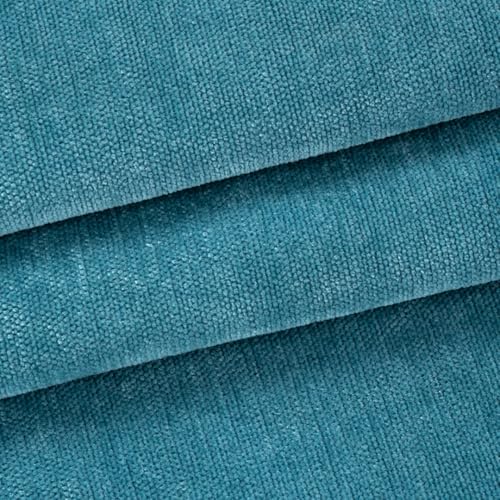 39x58 inches Soft Chenille Fabric for Upholstery, Crisp and Stylish Chenille Upholstery Fabric by the Yard(Cyan) - color: 16 Cyan, size: 39x58"