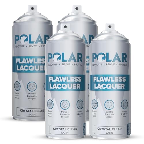 Polar Clear Satin Flawless Lacquer Spray - 4 x 13.5 Fl Oz - color: Clear Satin, size: 13.5 Fl Oz (Pack of 4)