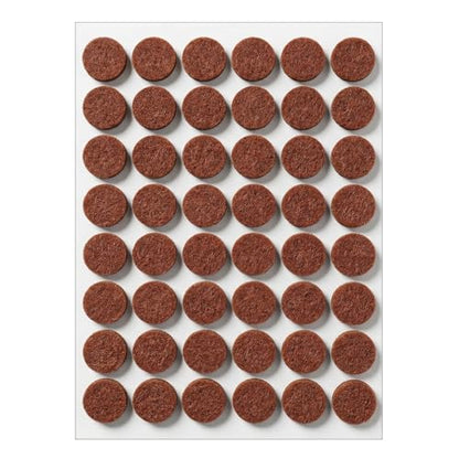 Nogeqi 48Pcs Small Felt Pads for Chairs Table Leg and Doors 1/2 Inches Diameter Small Felt Pads Door Bumpers for Furniture Feet Protect Your Hardwood Floors