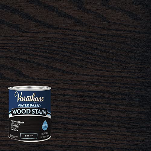 Varathane Ebony Wood Stain - color: Ebony, size: 1 Quart (Pack of 1)