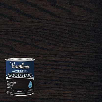 Varathane Ebony Wood Stain - color: Ebony, size: 1 Quart (Pack of 1)