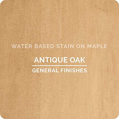 General Finishes Water Based Wood Stain, 1 Quart, Antique Oak - color: Antique Oak, size: 1 Quart