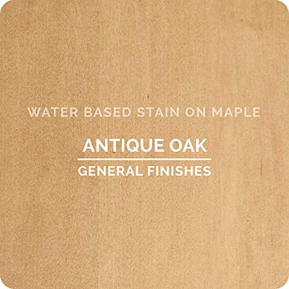 General Finishes Water Based Wood Stain, 1 Quart, Antique Oak - color: Antique Oak, size: 1 Quart
