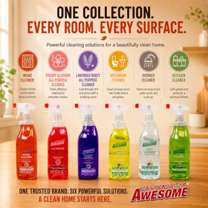 La's Totally Awesome Wood Cleaner Spray for Wood Furniture, Tables, Cabinets, Shelves & More, Everyday Wood Surface Cleaner, 32 Fl Oz, Pack of 3 - size: 32 Fl Oz (Pack of 3)