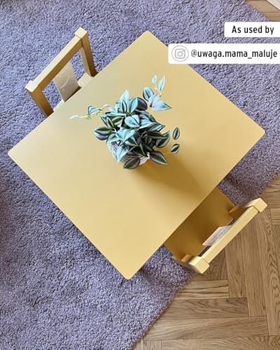 Annie Sloan Satin Paint (Carnaby Yellow, 25 Fl Oz/750 mL). Soft sheen for interior wood and metal. Self-leveling, all-in-one paint with no wax or lacquer required. - color: Carnaby Yellow