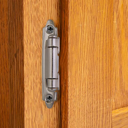 Design House Cabinet Overlay Hinge, Satin Nickel - color: Satin Nickel