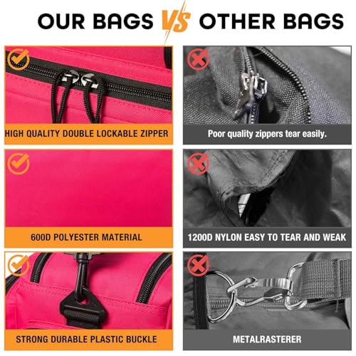 Range Bag -Medium Size Gun Range Bag for Handguns,Pistols and Ammo - color: Pink