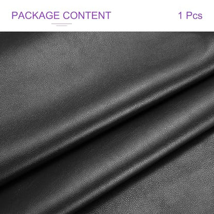 DMiotech 1 Pack 14 Inch x 53 Inch Faux Leather Sheet Furniture Cover Napa Skin Black PU Leather Roll for Handmade DIY Craft Projects - color: Black