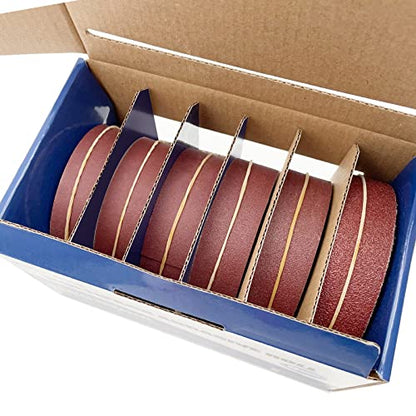 Assorted Sandpaper Rolls 80/150/240/320/400/600, 6 Grits Abrasive Paper with Dispenser Emery Cloth Roll for Wood Furniture Finishing Metal Sanding Automotive Polishing - size: 6roll-8m (Hot Choices)