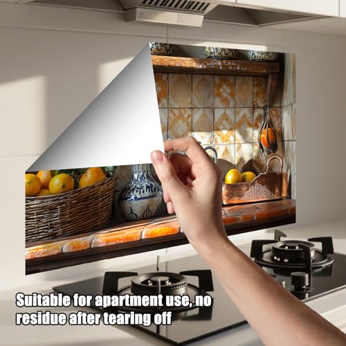 Nuxovilar Kitchen Backsplash Peel and Stick Wallpaper,17.72"x27.56" - color: A-Retro style