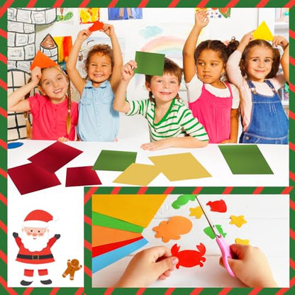 24 Sheets Christmas Metallic Cardstock Paper 8.5 X 11", 92lb Thick Gold Foil Cardstock Shiny Mirror Paper Glitter Paper for Crafts Scrapbook Card Making Invitations (Red Green Gold Silver) - color: Red Green Gold Silver