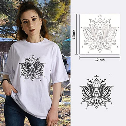 Mandala Stencils, 9 Pack Large Reusable Painting Templates 12x12 Inch