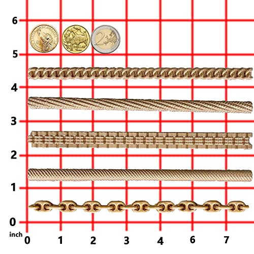 FUNSHOWCASE Chains Mold for Polyclay Air Dry Clay Plaster, 4719, 6 Trimmings #4719 - color: 6 Trimmings #4719