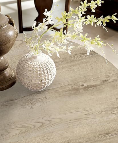 GloryTik 118"X17.7" Light Brown Wood Grain Contact Paper Faux Wood Peel and Stick Wallpaper Wood Removable Self Adhesive Waterproof Wallpaper - color: Light Brown, size: 17.7" x 118"