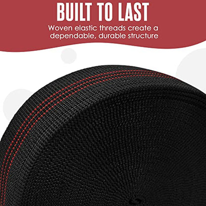 Chair Webbing, Upholstery Strapping, Elastic Furniture Repair, 2IN x 40FT - size: 2 Inch x 40 Feet
