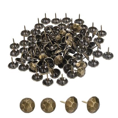 Metal Upholstery Nails for Wood 5/8x3/4 Furniture Tack 100 Pcs - color: Antique-brass, size: 5/8" x 3/4"