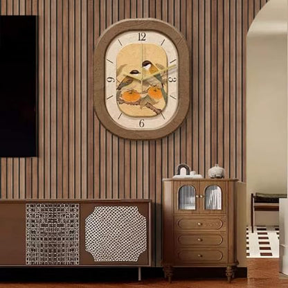Wood Slat Peel and Stick Wallpaper Brown Wood Panel Wallpaper for Bedroom - color: Brown, size: 17.7" x 118"