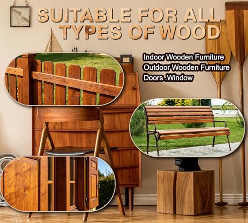 Water Based Wood Stain 8.5oz, Dark Oak – Indoor Outdoor Furniture Stain - color: Dark Oak