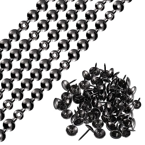 uxcell 5Pcs Upholstery Tacks Strips, 1Meter Glossy Decorative Nail Trims for Sofa Headboard Chair Furniture with Upholstery Nails (11mm Gray) - color: Gray