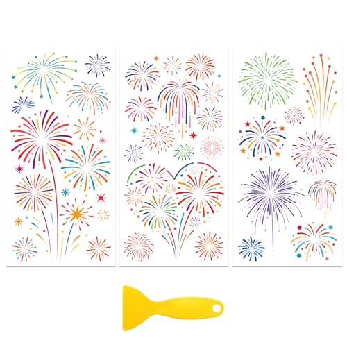 Peacoblue Fireworks Rub On Transfers for Furniture Craft 6"x12" - style: Fireworks
