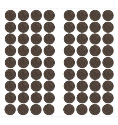 72 Pcs Felt Chair Pads, 1/2 Inch Felt Pads for Chair Legs
