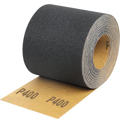 Sandpaper Roll 400 Grit, Wet Dry Sand Paper 3-2/3" Wide 11 Yard - style: 400 Grit