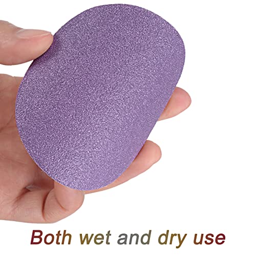 uxcell 20Pcs 3-Inch Purple Sanding Discs 80 Grits Hook and Loop Professional Aluminum Oxide Sand Paper Wet Dry Polish for Wood Metal Paint Finishing - style: 80 Grit