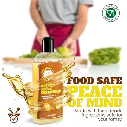 John Taylor Food Grade Mineral Oil Cutting Board Oil Wood Conditioner,12oz