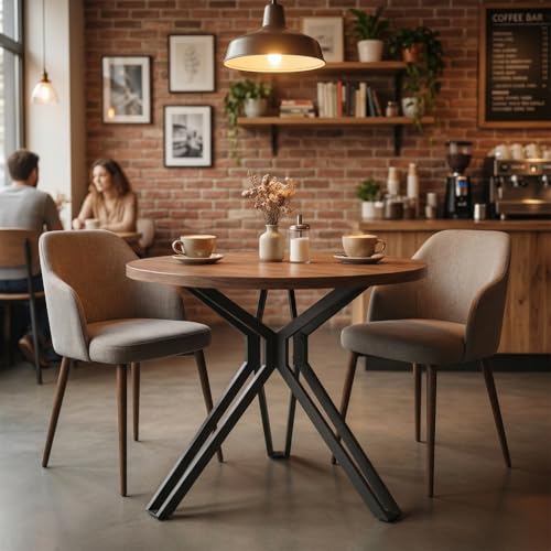 28 Inch Metal Table Base with Suction Cups for DIY Projects - color: Deep Black