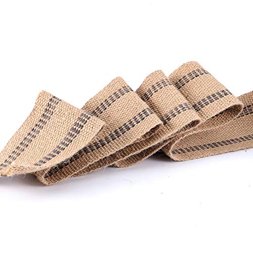 ZOENHOU 3.5 Inch x 21.8 Yard Upholstery Jute Chair Webbing, Thickened
