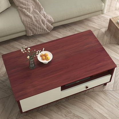 JSEVEM 24"×197" Faux Cherry Wood Grain Wallpaper Peel and Stick Red Brown Wood Contact Paper Vinyl Wrap Removable Self Adhesive Wall Sticker for Furniture Kitchen Cupboard Backsplash Table Countertops - color: Red Brown, size: 24" x 197"