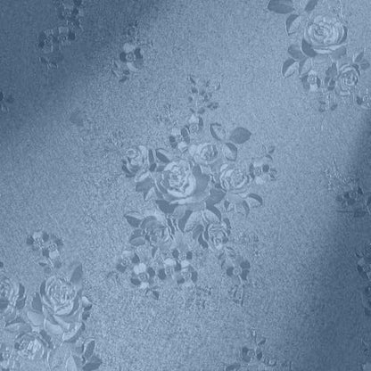 Erfoni Grey Blue Peel and Stick Wallpaper Floral Embossed Contact Paper - color: Blue, size: 17.7" x 197"