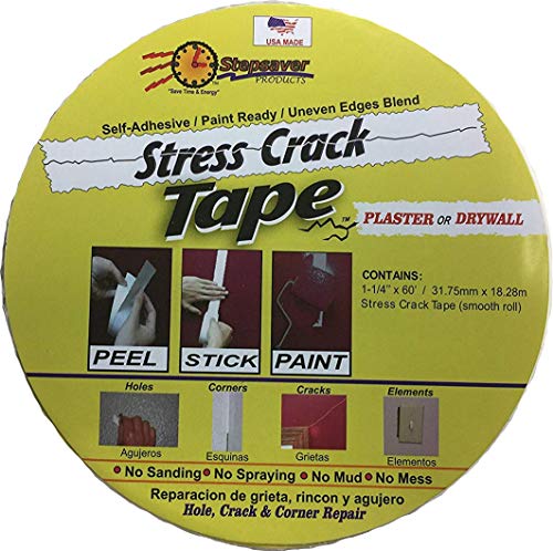 Stepsaver Products Self Adhesive Stress Crack Tape (1.25'' x 60' Smooth Roll) Item 7060 - size: 60' x 1.25" Smooth