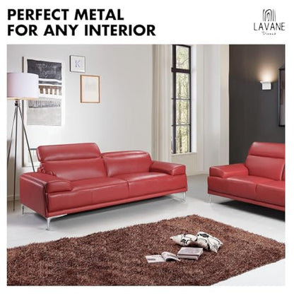 La Vane 5 Inch Diamond Triangle Metal Furniture Legs 4PCS- Heavy Duty Iron - color: White/Gold, size: 5" / 13cm