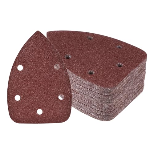 50pcs Mouse Sander Detail Sandpaper 60Grit 3.5"x5.5" Triangle - size: 60 grit