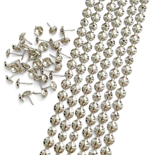 10Meters Upholstery Tacks Strips/Nailhead Trims(E:11mm Nickel) - color: Nickel, size: 11mm