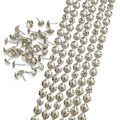 5Meters Upholstery Tacks Strips/Decorative Nail Strings (11mm Nickel) - color: 11mm Nickel
