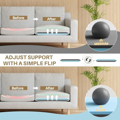 Couch Cushion Support for Sagging Cushions, 22''x22''x2 40D&35D