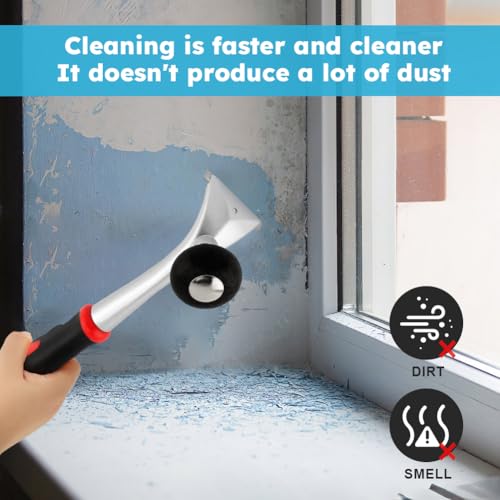 2-1/2" Ergonomic Carbide Scraper, Heavy‑Duty Handheld Paint Scraper